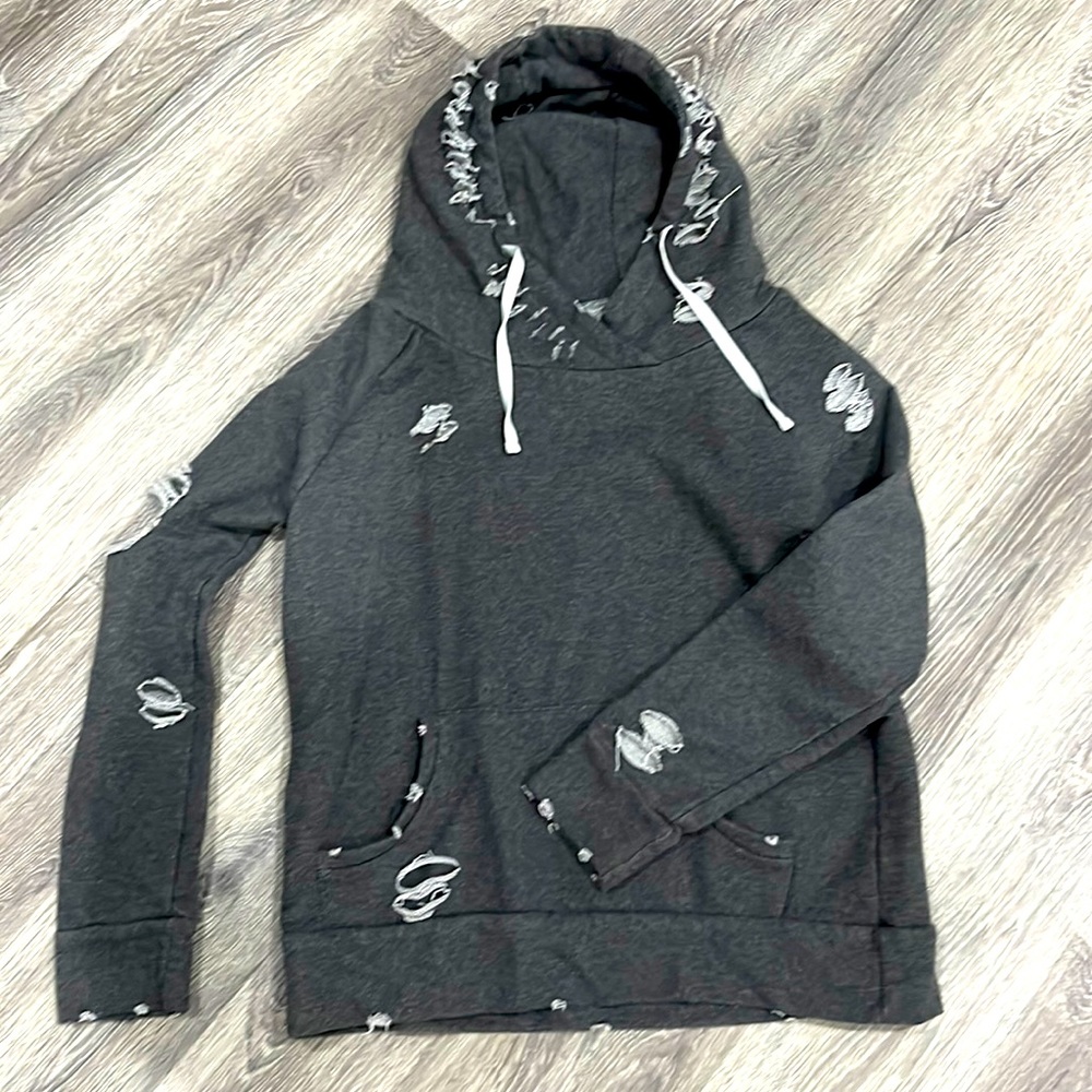 HOT item distressed hoodie 😍
